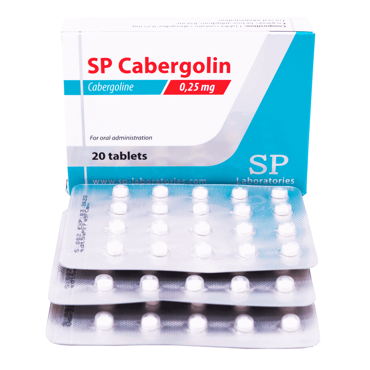 Cabergoline 0.25mg pills SP labs